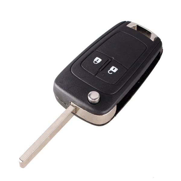 Flip fjernbetjeningsnøgle etui 2 knap HU100 til Opel