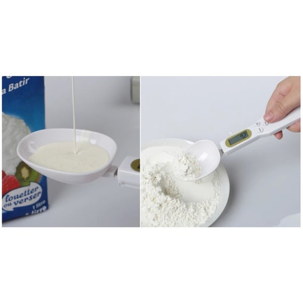 Digital skala skjeeskala 0,1 g til 500 gram - skje