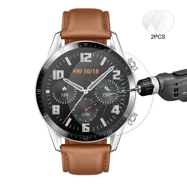 Huawei Watch GT2 46mm HAT PRINCE 2 - pakke herdet glass 0.2mm