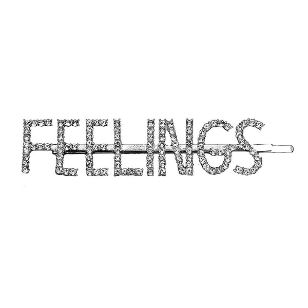 Hårnål med tekst - Feelings