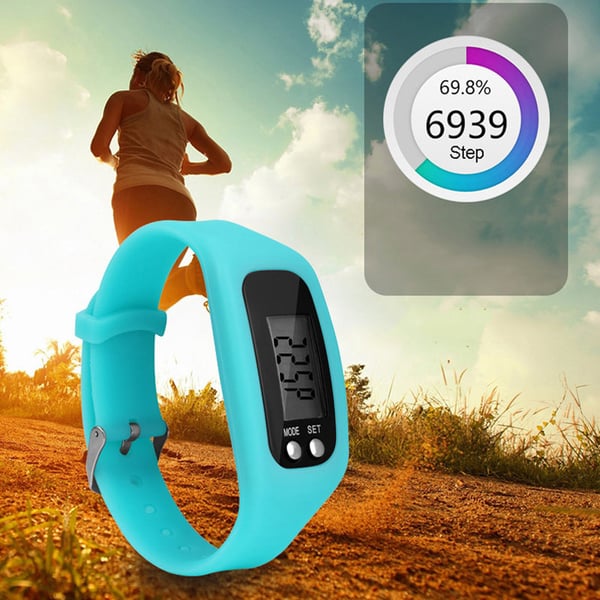 Pedometer Pedometer klokke - modell behagelig å ha på seg - svart