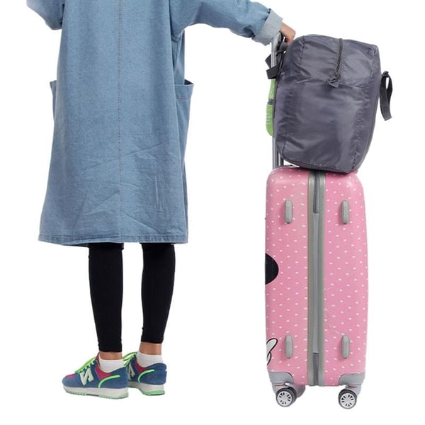 Sammenleggbar Duffelbag med Oppbevaringspose - Rosa