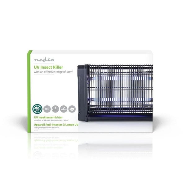 Lysbasert myggfelle, 16 W, 50 m² dekning