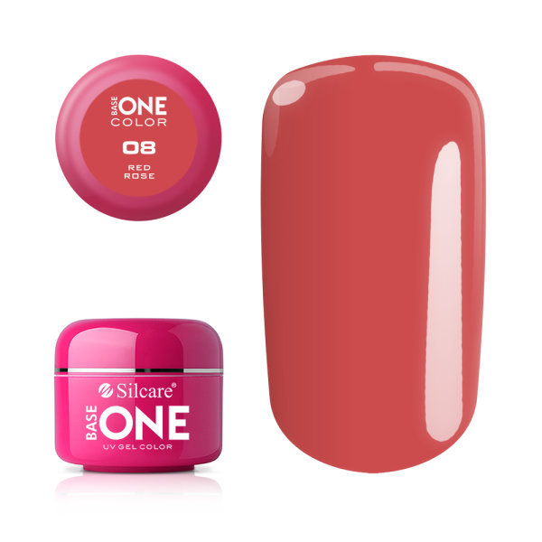 Base one - Farve - Rød rose 5g UV gel