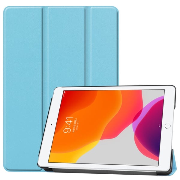 Apple iPad 10.2 2021/2020/2019 Slim Fit Trifoldbart Deksel - Lyseblå