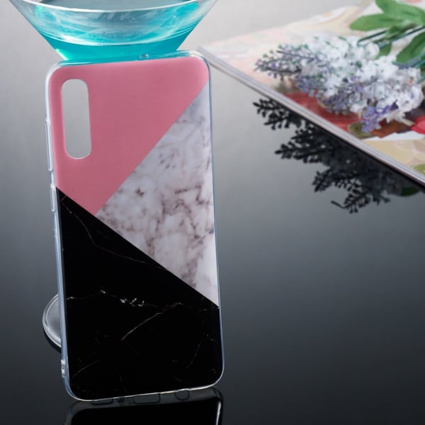 Mønster IMD TPU Blødt Bagcover til Samsung Galaxy A70 - Stil D