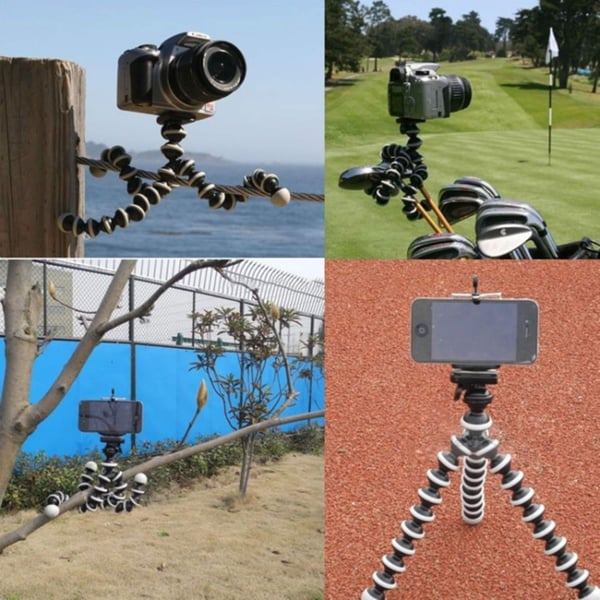 Fleksibel Tripod Kamerastativ - Stativ for Mobil / GoPro (16 cm)