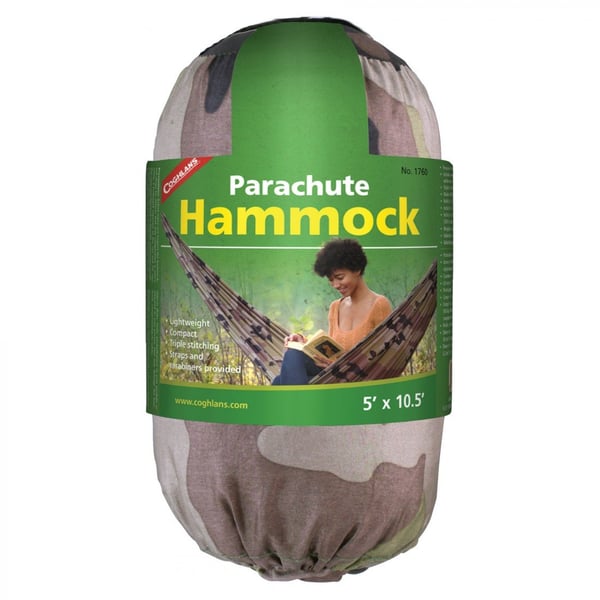 COGHLANS SINGLE PARACHUTE HAMMOCK CAMO CG1760, hängmatta camo