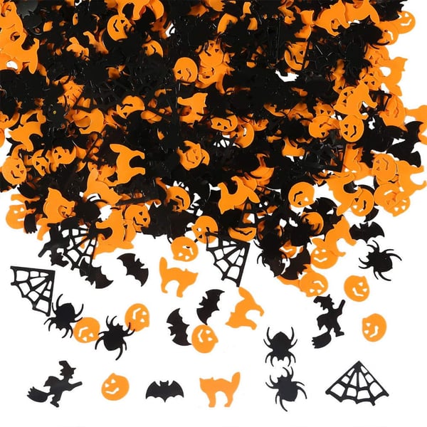 Halloween - konfetti med fine Halloween detaljer