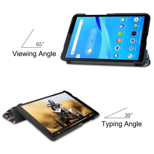 Kuvioitu kolmiosainen suojakotelo Lenovo Tab M7 - Graffiti