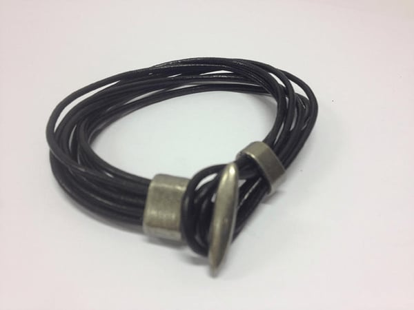 Armband ankarspänne med flera remmar i PU läder - 3 färger