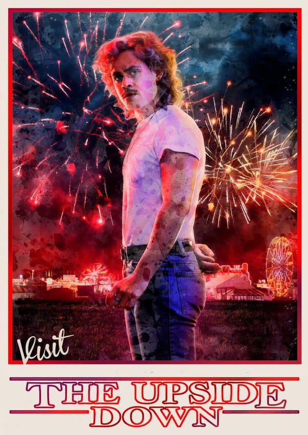 A3 Print - Stranger Things - Billy Hargrove