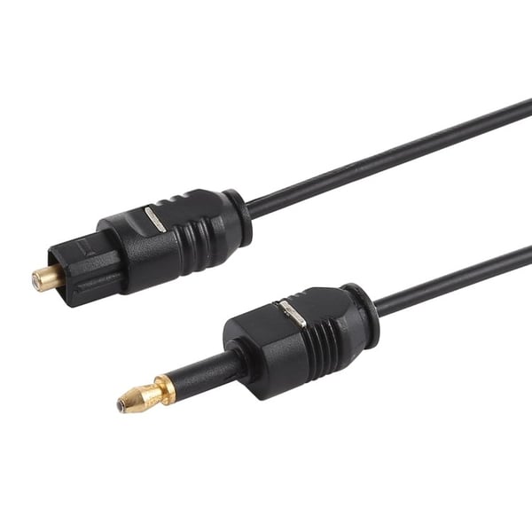 1m Digital Optisk Lydkabel til 3.5mm AUX / Toslink-kabel