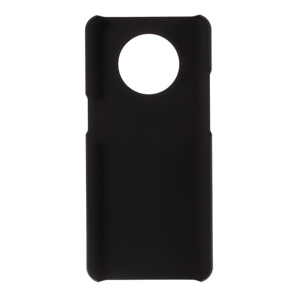 Kumitettu kova PC-puhelinkotelo OnePlus 7T:lle - Musta