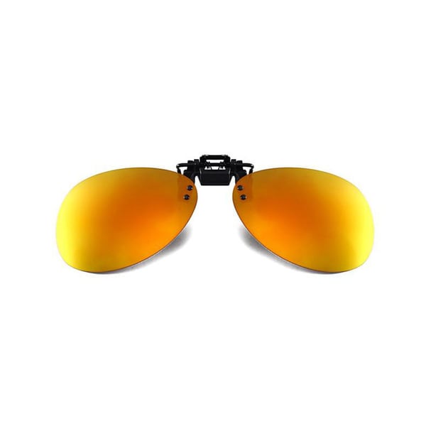 Oval briller klips på / flip up polarisert UV