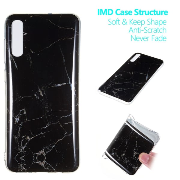 Mønster IMD TPU Blødt Bagcover til Samsung Galaxy A70 - Stil A