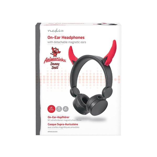 On-ear hodetelefoner med avtakbare horn