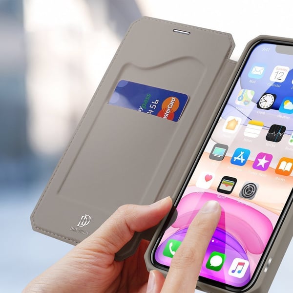 iPhone 11 Pro MAX - Dux Skin X Bookcase Kotelolompakko - Kulta