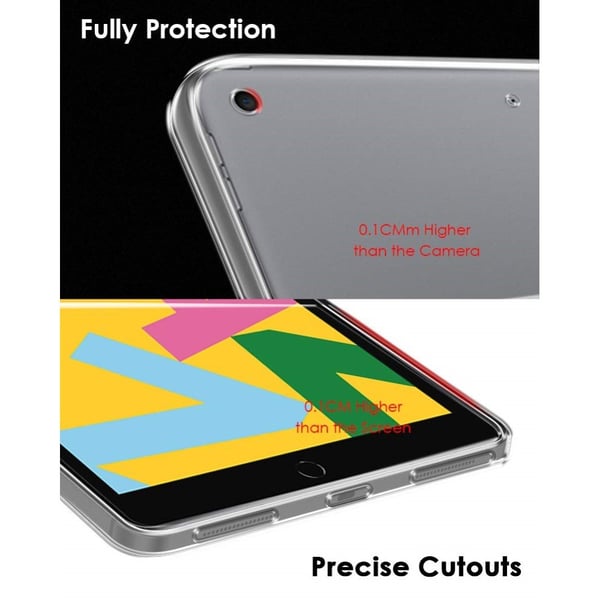 iPad 10.2 2021/2020/2019 TPU - deksel - Gjennomsiktig