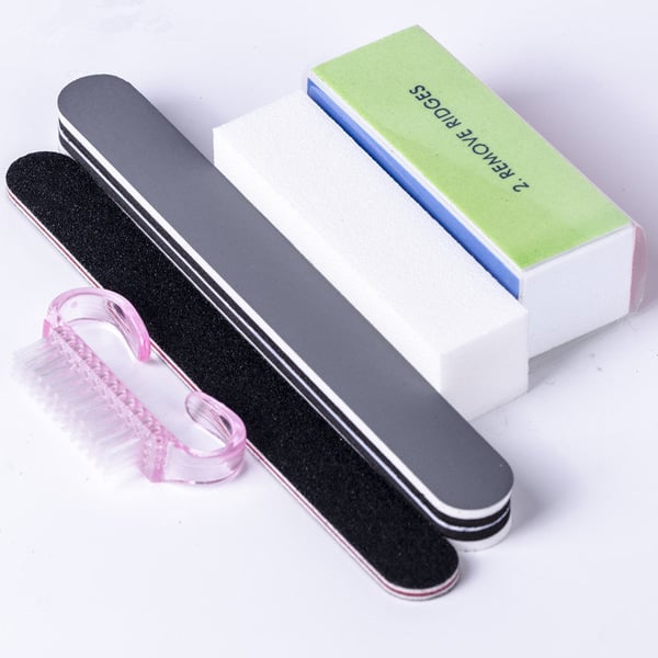 5-pak blandede filer, Negletape kit, Neglepleje, Bufferfil 5-pak blandede filer, Negletape kit, Neglepleje, Bufferfil