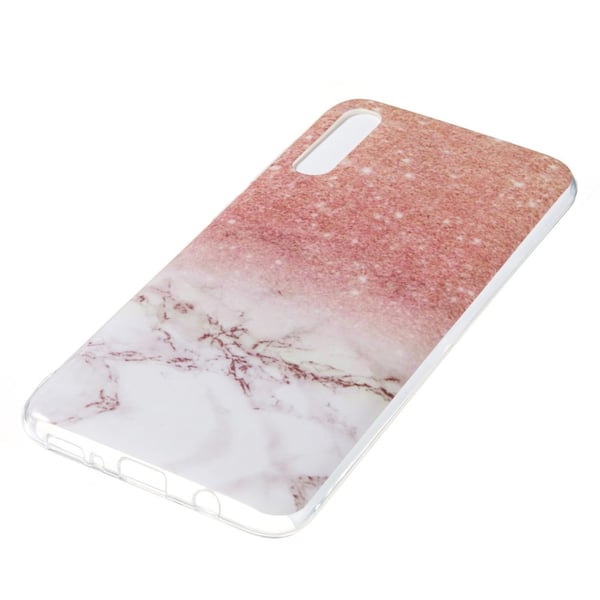 Mønster i marmor IMD TPU blødt bagcover til Samsung Galaxy A70 - Stil J