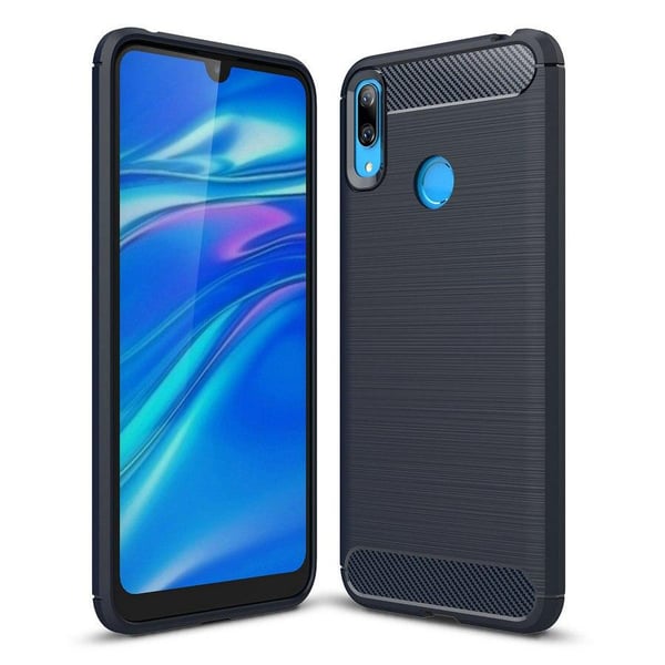 Stöttåligt Armor Carbon TPU-skal Huawei Y7 2019 - Svart