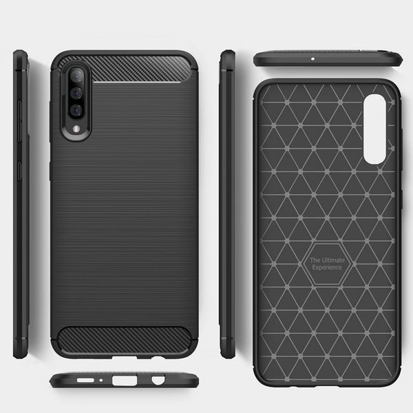 Stöttåligt Armor Carbon TPU-skal Samsung A70