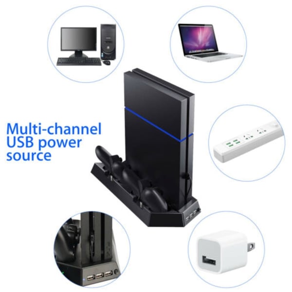 KJH Playstation 4 Slim Opladningsstandkøler