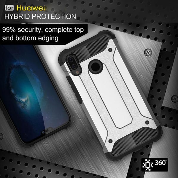 Huawei Y6 (2019) - Deksel/Mobildeksel - Tøff - Sølv