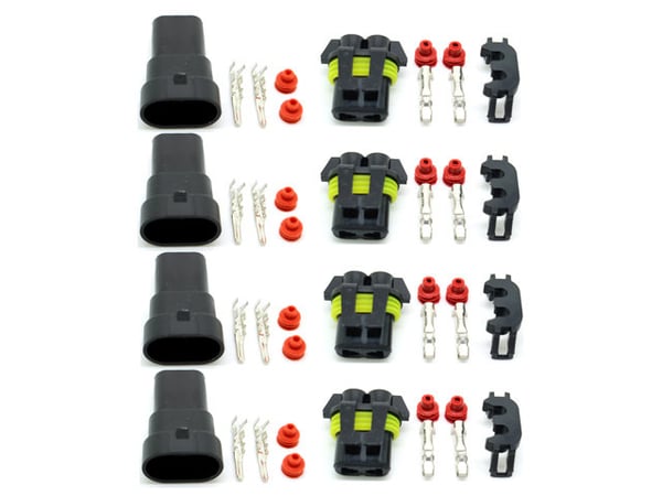 Xenon - Led AMP kontakter HB4 9006 / HB3 9005 H10 8-pack