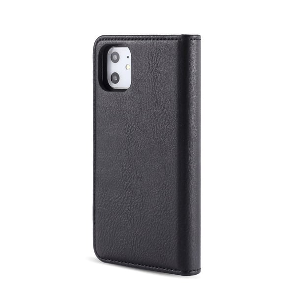 DG.MING iPhone 11 Split Lommebok - deksel I Lær - Svart