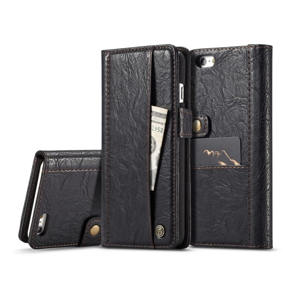 CaseMe iPhone 6 & 6S Crazy Horse -kuvioinen nahkakotelo