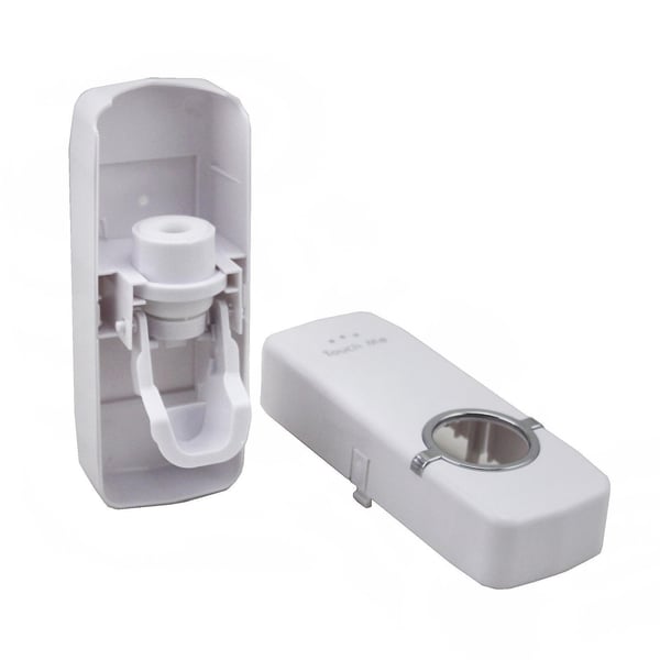 Tannkrem-dispenser med tannbørsteholder