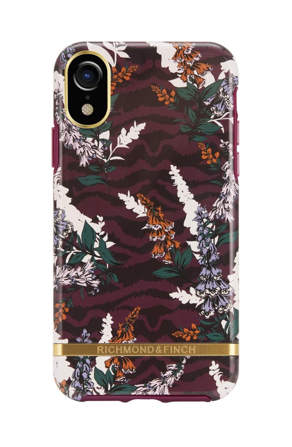 Richmond & Finch deksel til iPhone XR - Floral Zebra