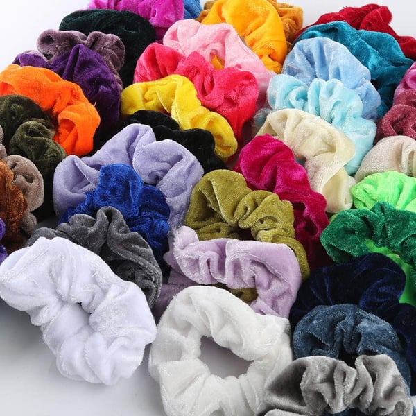 3 fløyelshår Scrunchies, hårbånd, hårbånd, hårbånd