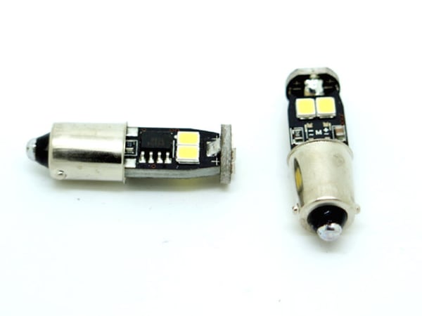 BA9S Canbus 6000k Led 2-pack T4W xenonlook 250 lumenia