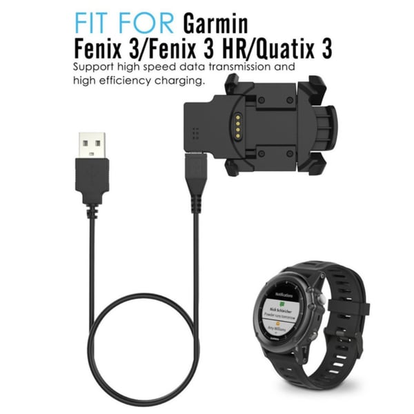 Garmin Fenix 3 HR/Fenix3/Quatix 3 USB - ladekabeldokk