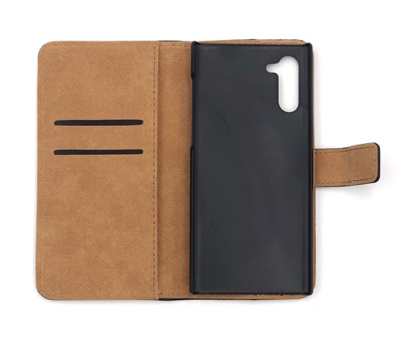 Plånboksfodral Äkta Skinn Samsung Note 10