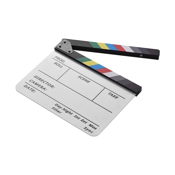 Ohjaajaelokuva Clapboard Movie Cut Scene Clapper Board - Värikäs tikku