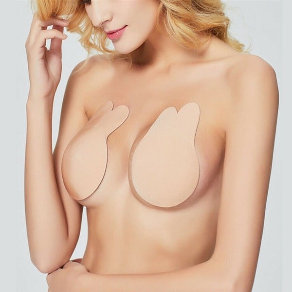 Selvklebende BH, Nippel cover - S/M Beige
