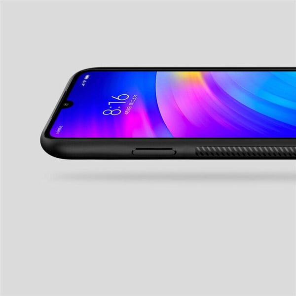 Carbon Fiber TPU-skal Xiaomi Redmi Note 7 - Svart