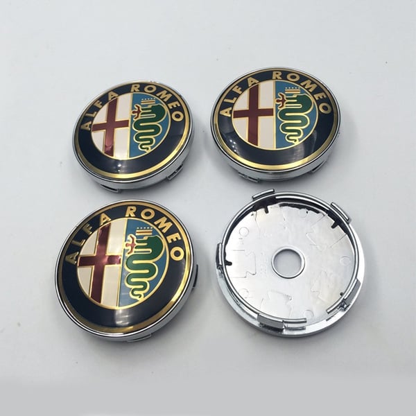 Alfa01 - 60MM 4-pakksenter dekker Alfa Romeo