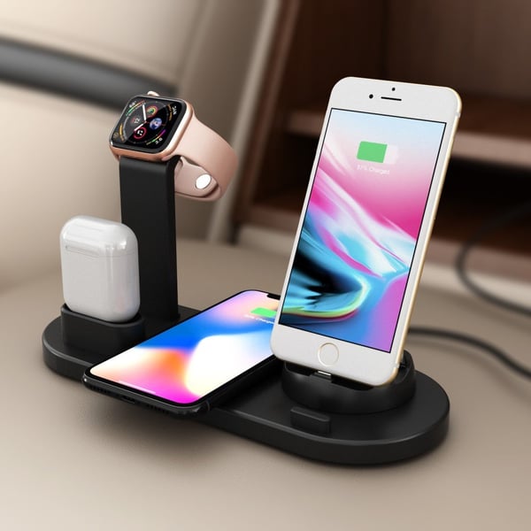 Latausasema Apple iPhone/Android - laite/tyypin C laite - musta