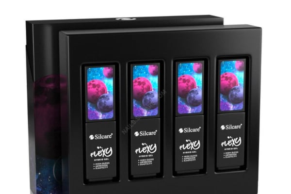4 kpl - Geelilakka - Flexy - Moonstone setti UV-geeli/LED