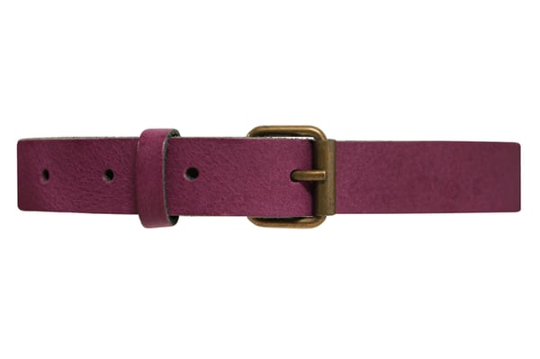 Lila 20mm damskärp i kalvläder