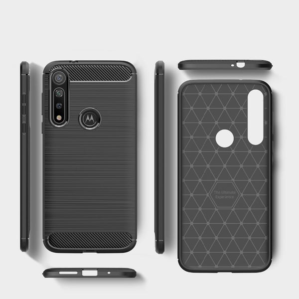 Stöttåligt Armor Carbon TPU-skal Moto G8 Plus