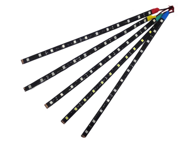 Led slinga 2-pack 30cm Vit 6000k ledstripe ledslinga styling