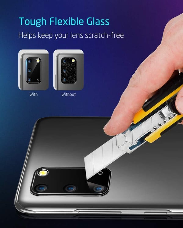 3-pack C4U® kameralinsedæksel i hærdet glas til Galaxy S20+