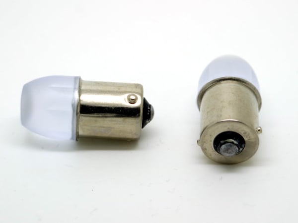 Ba15s r5w r10w 1156 Led-lamppu m. 1w cob siru 8000K 2-pack
