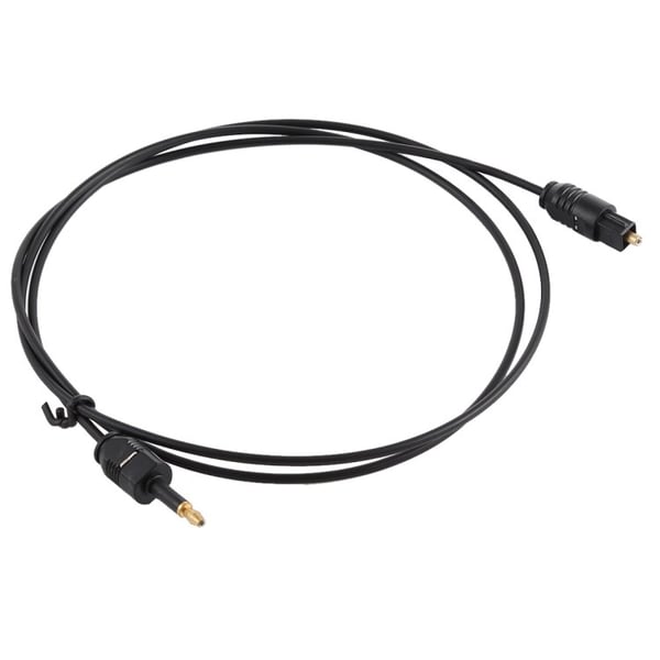 1m Digital Optisk Lydkabel til 3.5mm AUX / Toslink-kabel